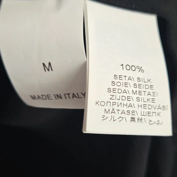 Brunello Cucinelli Black Silk Blouse With Monili Strap - Picture 8 of 14